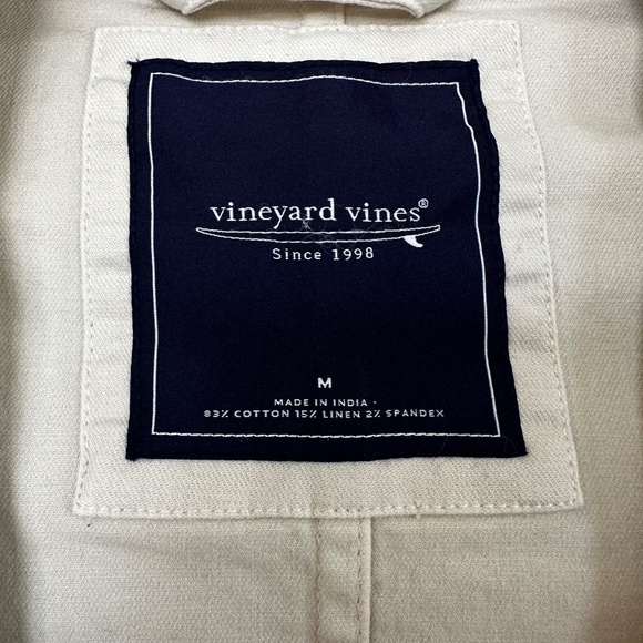 Vineyard Vines Khaki Cotton Blazer - Picture 2 of 5